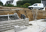 Réalisation des fondations à La Bree-les-Bains